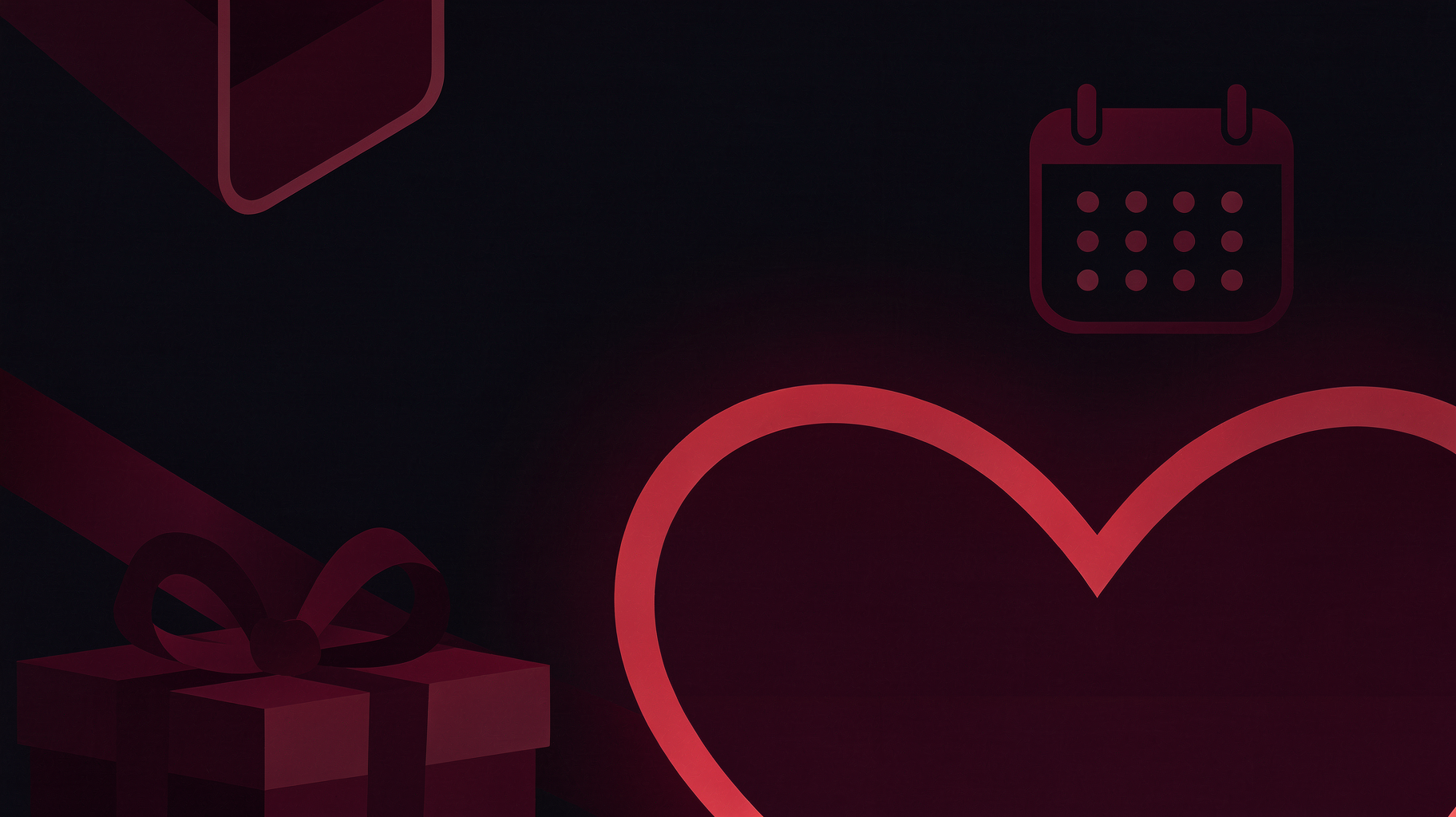 Romantic Valentine's date planning illustration with candles and shared activities