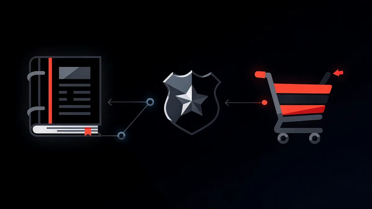 Black Friday shopping timeline illustration with holiday retail cues