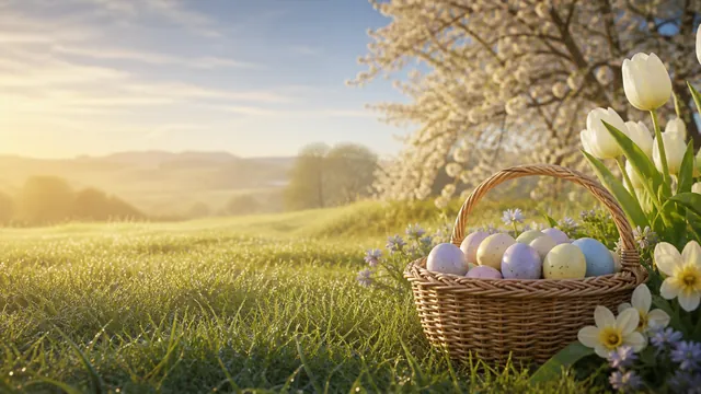 Easter 2027 countdown illustration