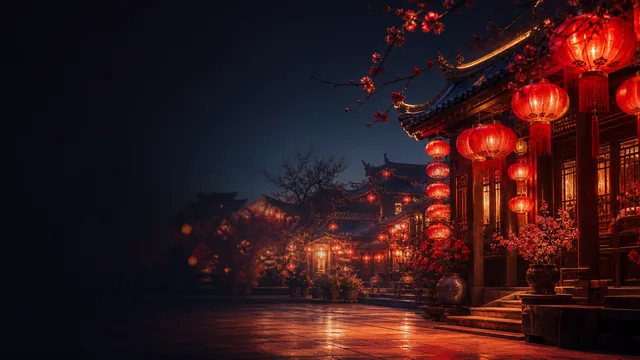 Chinese New Year 2027 countdown illustration