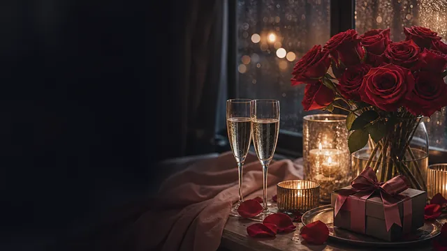 Valentine's Day 2027 countdown illustration