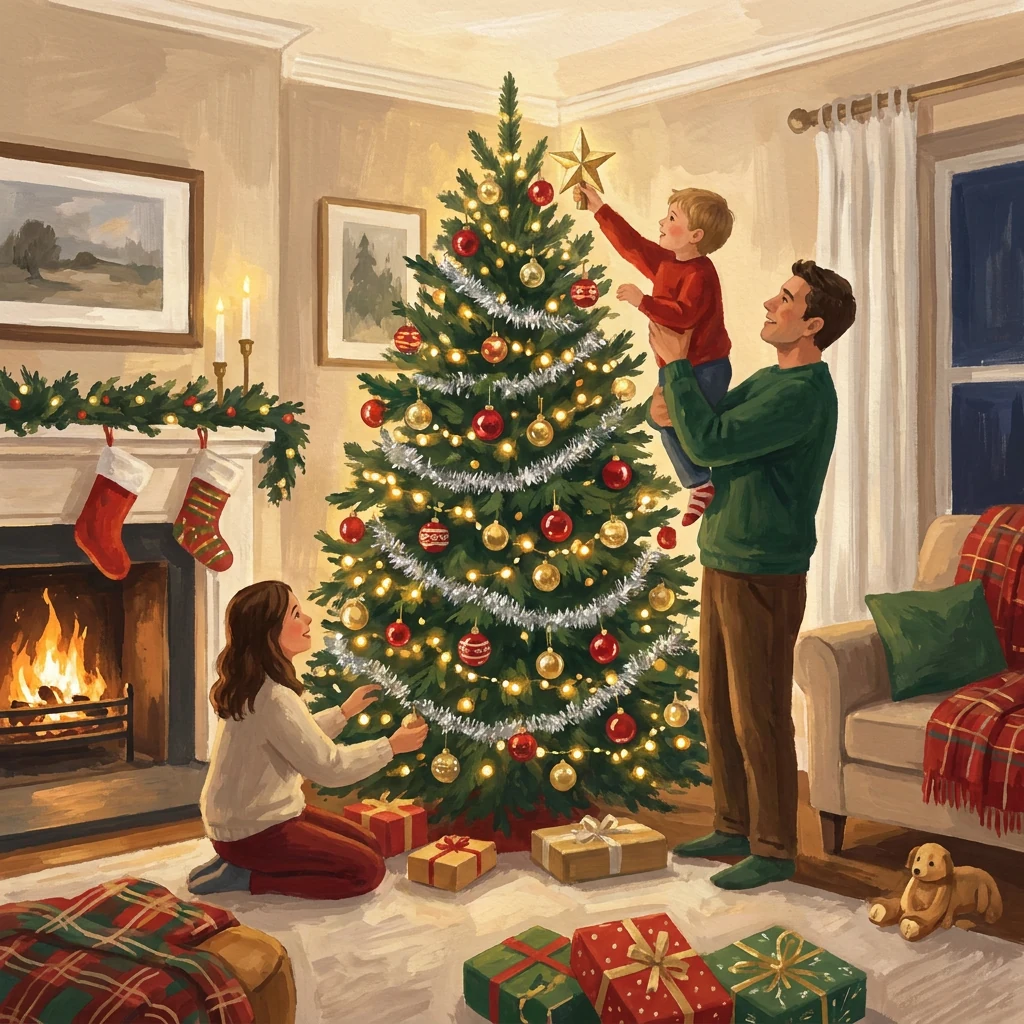 Decorating the Christmas Tree