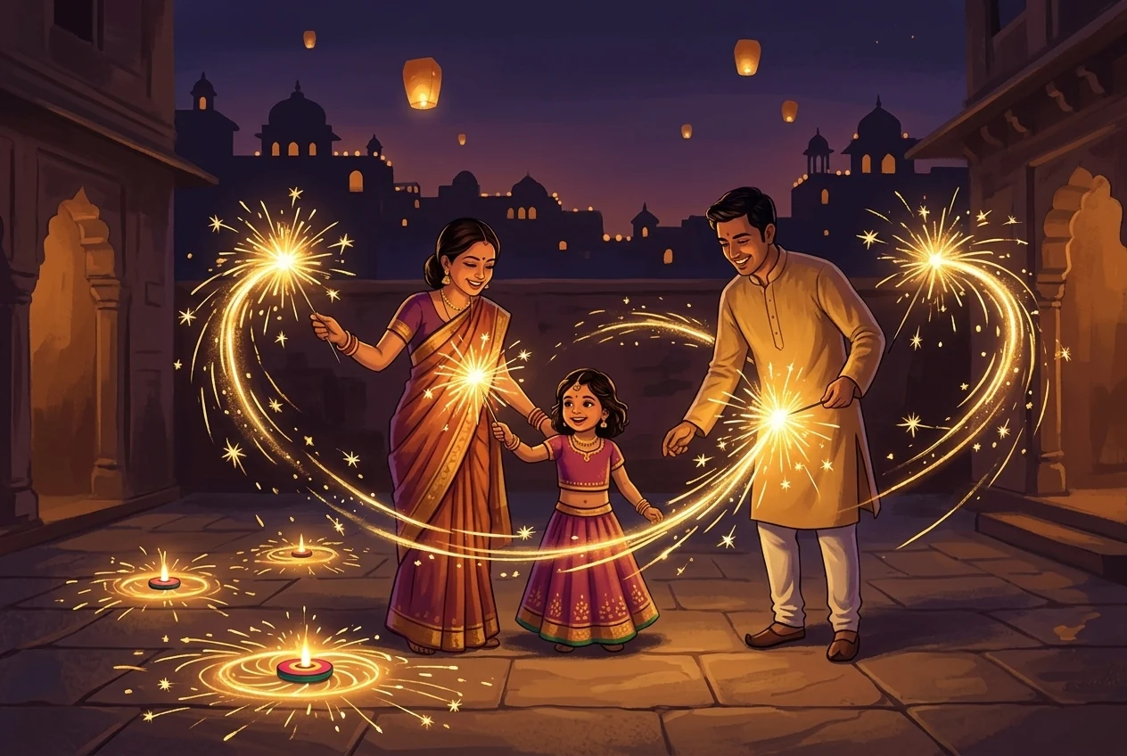 Celebrate with sparklers