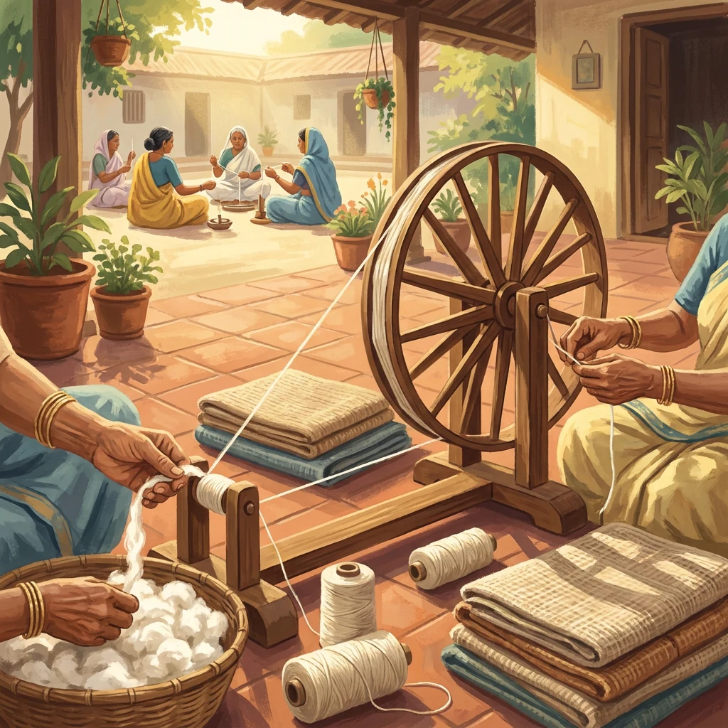 Charkha Spinning & Khadi