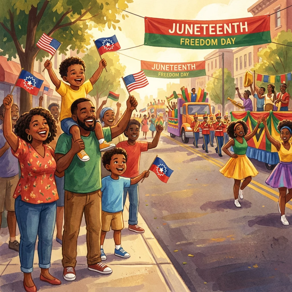 Cheer at a Juneteenth Community Parade