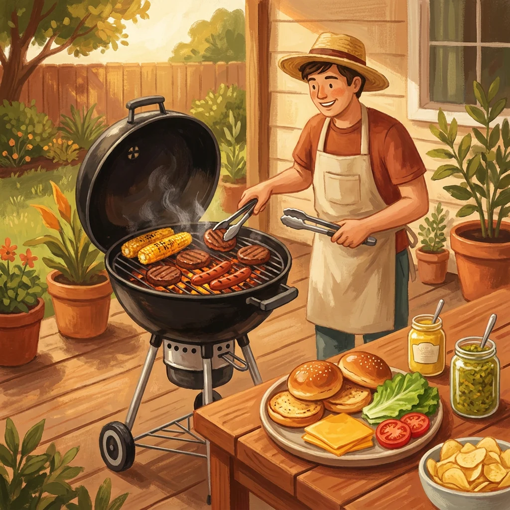Fire Up the Backyard Charcoal Barbecue