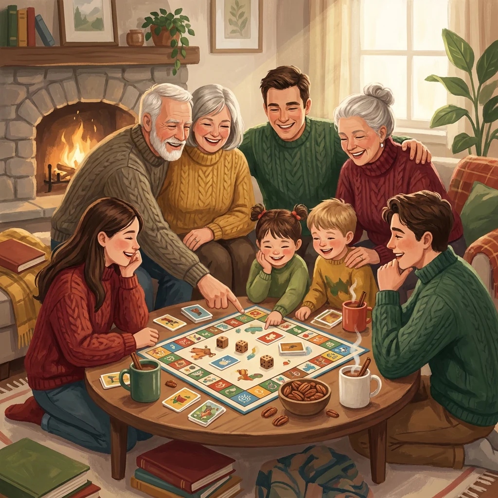 Gather for board games & cozy movies