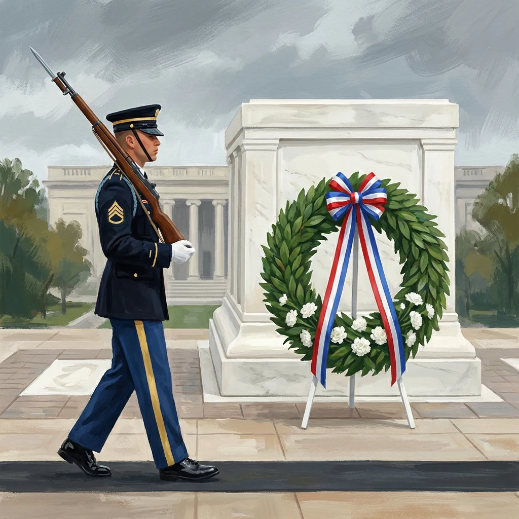 Arlington Cemetery & 'Flags In'