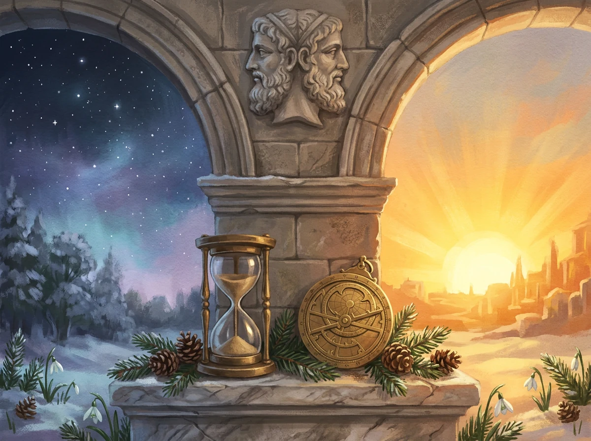 Janus, ancient timekeepers, and symbols of renewal