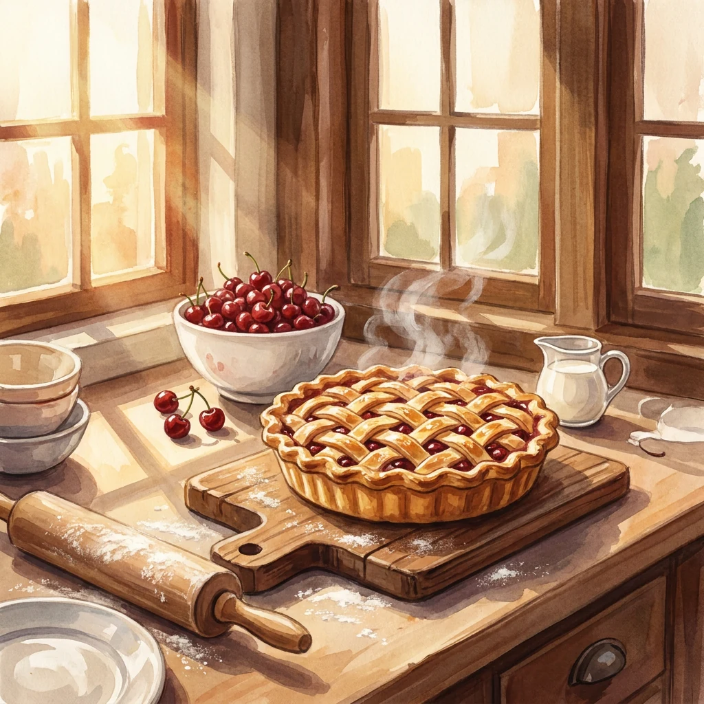 Bake Traditional Colonial Cherry Pie